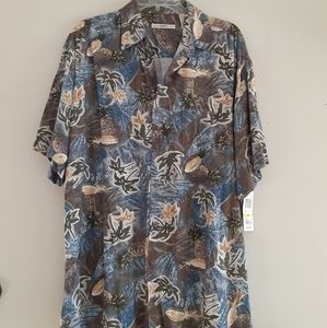 🆕️ Moda Campia Men's Medium NWT Aloha Shirt, Christmas Gift